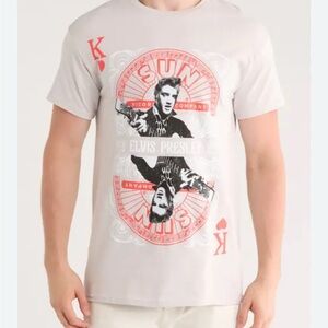 Sun Record Company Elvis Presley Graphic T-Shirt - Gray L